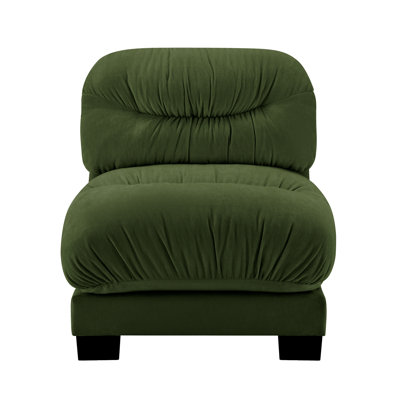 Flora Armless Sofa Chenille- Green