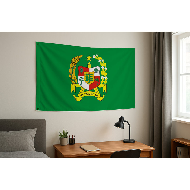 Drapeau de la ville de Medan — Drapeau