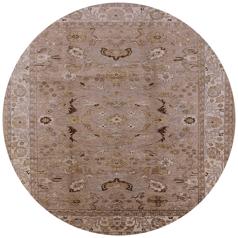 Halvorson Oriental Indoor Rug, Round 7'