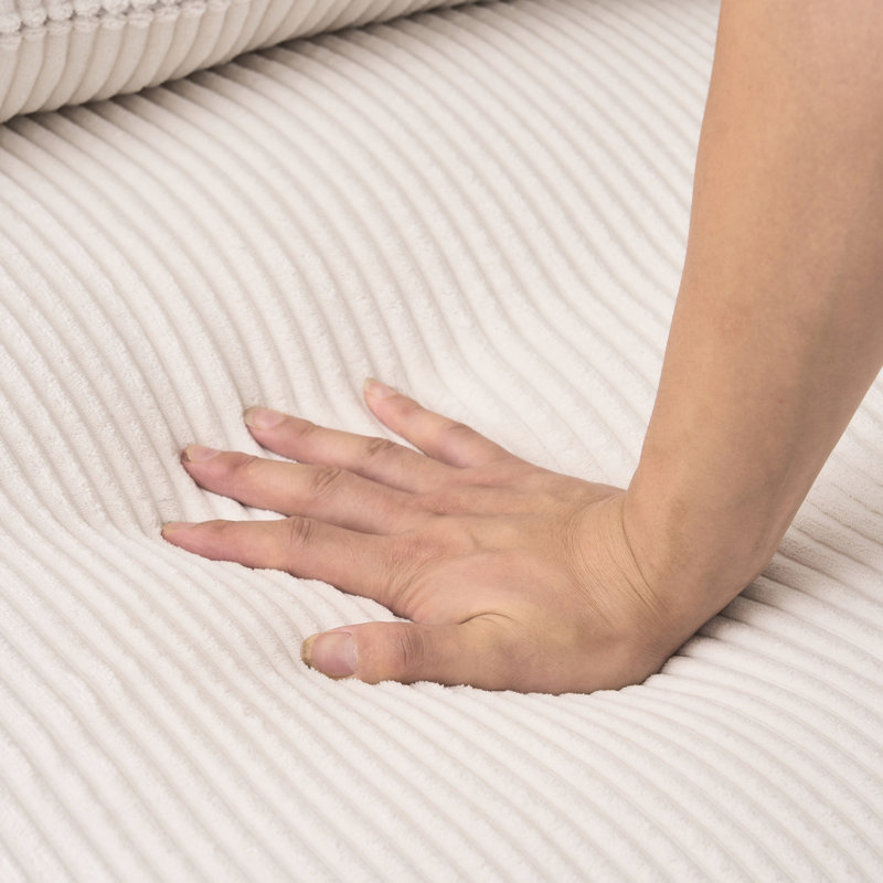 Canapé modulaire désossé en forme de nuage, canapé-lit gris en forme de U de 113 po, revêtement rembourré à compression, sans assemblage, fabrication entièrement en mousse pour un confort constant, velours côtelé luxueux, multifonctionnel