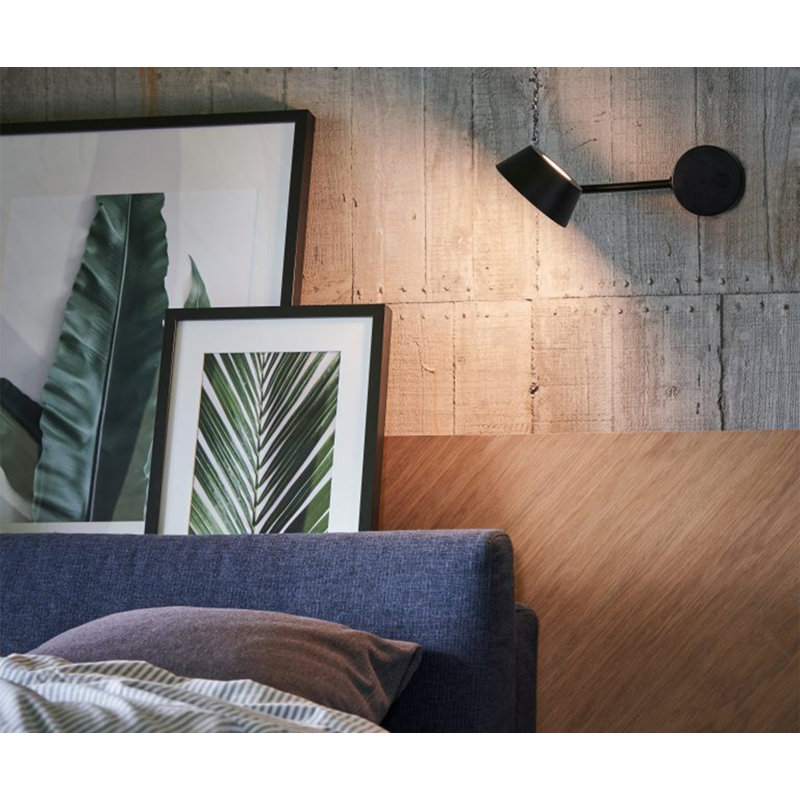 Vada 1 - Light LED Armed Sconce, Oatmeal