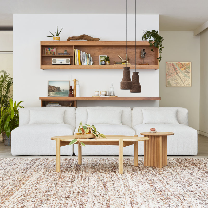 Nest Modular 3-PC Armless, Pine