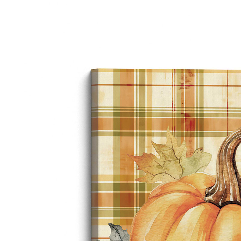 «Fall Pumpkin» par Nicole DeCamp, reproduction d'art, 12 W x 16 H, Does Not Apply, Unframed Canvas