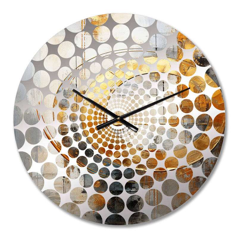 Horloge murale Antwanette - Collages abstraits, Petit