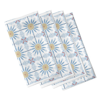 Friedman Polyester Floral Square Napkin