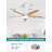 Dado 52'' Ceiling Fan with LED Lights-150264785-196687560