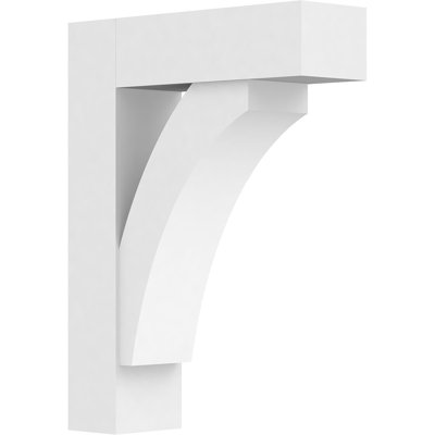 Support standard en uréthane standard avec extrémités en bloc, brun clair apprêté Thorton