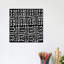 Mudcloth Black Geometric Design VII by Ellie Roberts - Wrapped Canvas Print-906803149