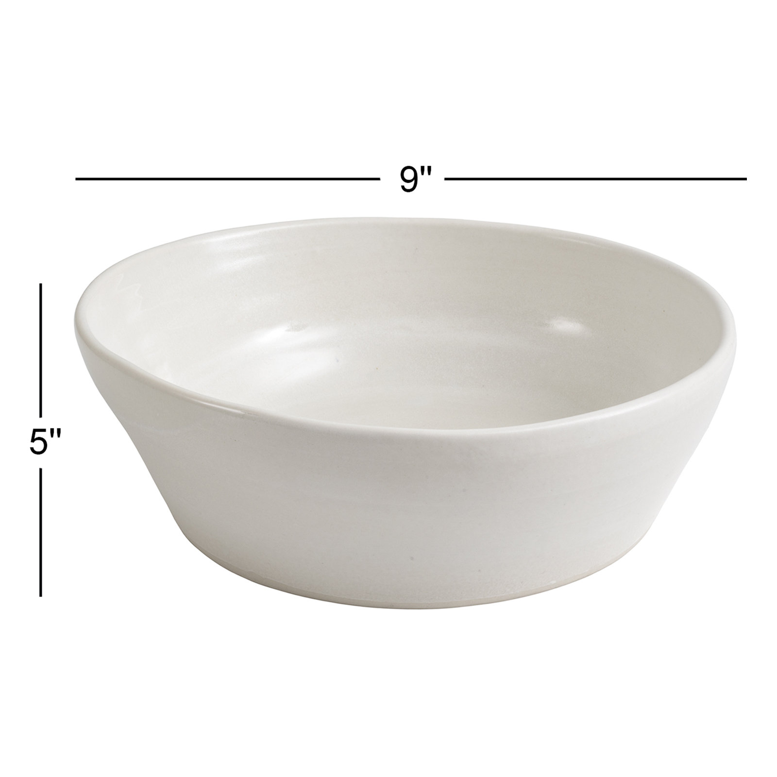 Lena Serving Bowl, White