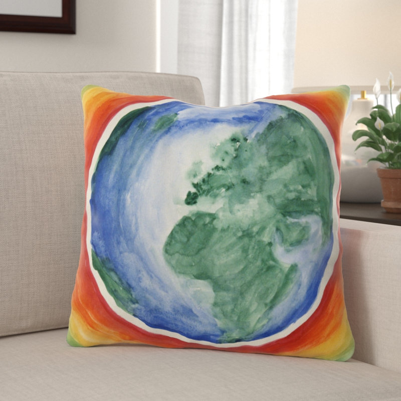 Coussin décoratif terre Despain, Microsuède, Intérieur