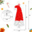 Arbre de Noël artificiel de 6 pi avec 300 lumières à DEL blanc froid, 1050 pointes de branches articulées rouges et en forme d'animal de compagnie, conception courbée en forme de chapeau pour la décoration intérieure des Fêtes, utilisation
