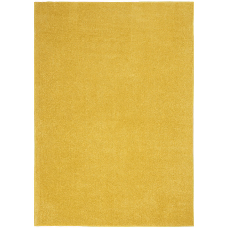 Tapis intérieur antidérapant jaune 5 pi x 7 pi
