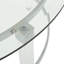 Table basse Lower Vobster Table basse ronde en verre trempé 35,50 po x l 35,50 po x H 18,00 po
