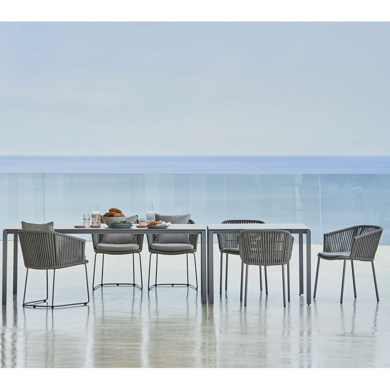 Moments Outdoor Dining Chair Cushion, Gray