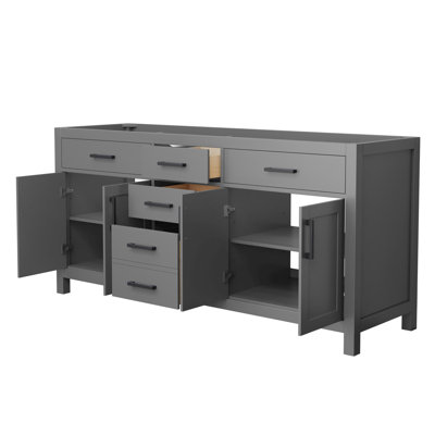 Base de meuble-lavabo double autoportant de 71 po Beckett