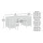 Bureau d'écriture rectangulaire B 65,984 po Balyon