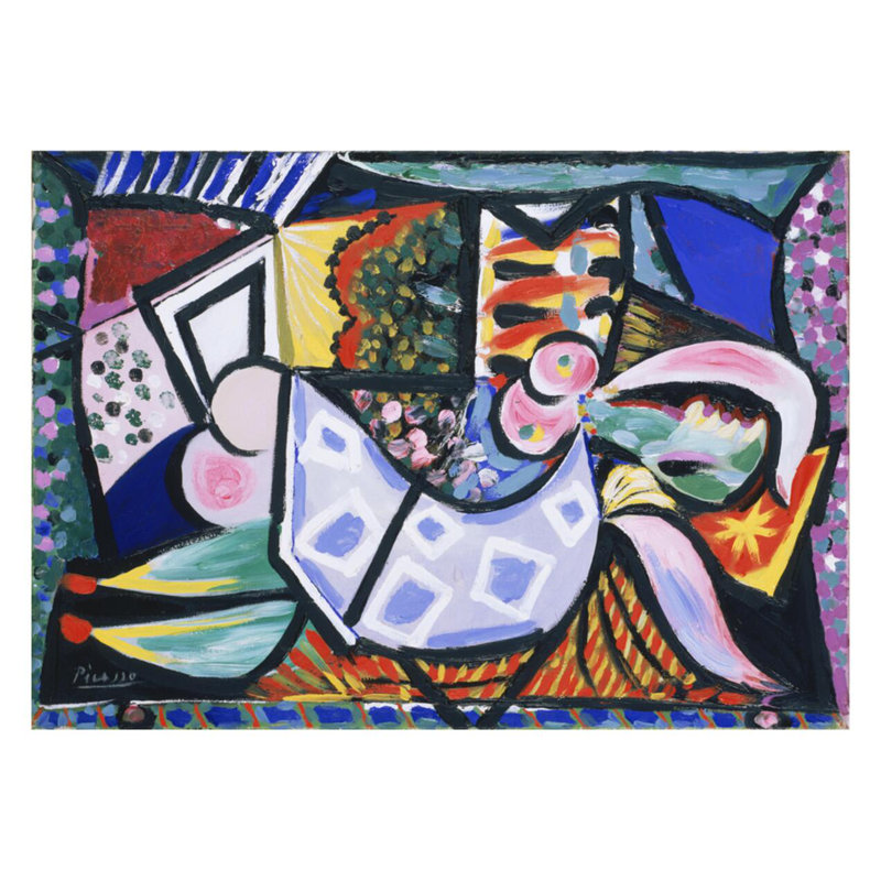 Couchette inclinable par Pablo Picasso - Estampe numérique, H 22 po x l 28 po