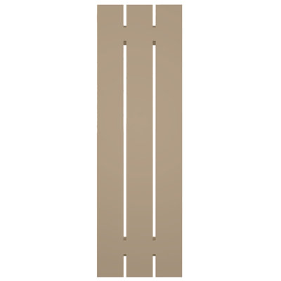 Volets EnduraCore en composite à trois planches espacées de 17 1/8 po x H 69 po, apprêtés (par paire - quincaillerie non incluse)