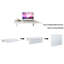 Bureau mural pliable en deux étapes 31,5 "avec table en métal et base en métal