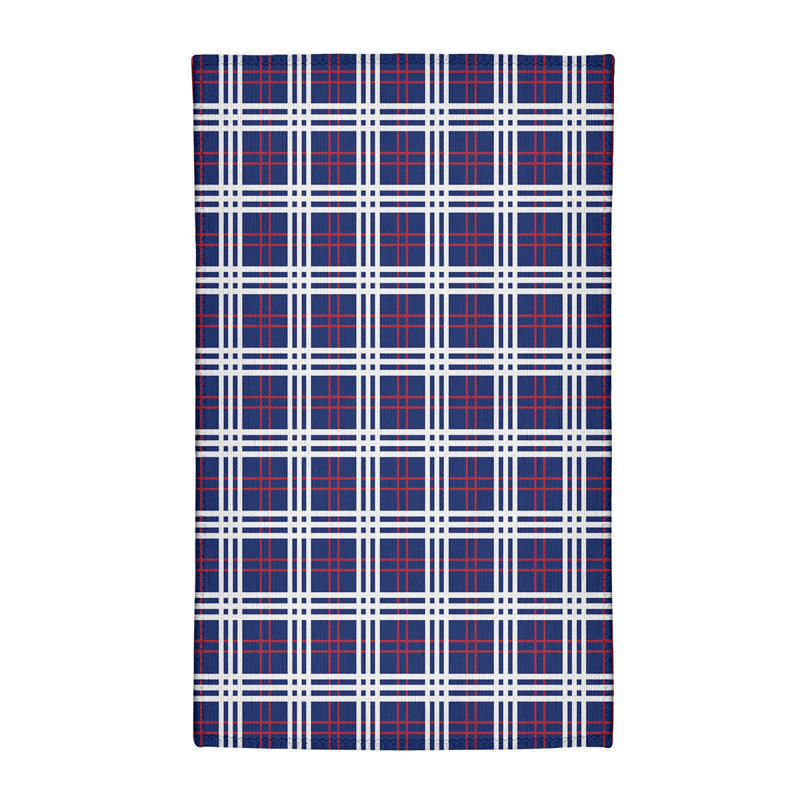 Tapis à carreaux bleu, Rectangle 3 pi x 5 pi