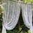 2pcs 39.3inch W*59inch H Flowing Lace Curtains, A Pair Of Pure Curtains For Window Privacy, Light Filtering And Beautiful Decoration, Perfect For Living Room Or Kitchen, Transparent Lace Curtains-224495482