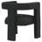Jeremas Boucle Upholstered Accent Side Chair Black-1332008103
