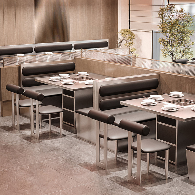 Banc rembourré en similicuir Grill Cafe Dessert Shop