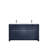 Lafarre 60 in W x 20 in D Double Bath Vanity and Gun Metal Faucet Set-113056873-104786647