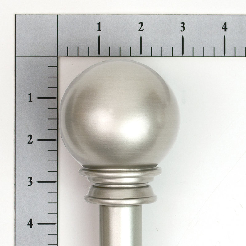 Tringle à rideaux simple Drapery, Nickel brossé