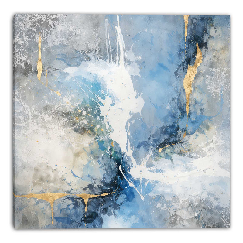 Art mural sur toile tendue Cerulean Drift, L 24 po x H 16 po x P 1,5 po