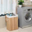 Wood Laundry Hamper with Handles-32003082