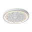 Ornate Carved White LED Flush Mount Light