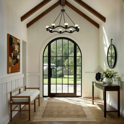 Vance 39'' Integrated LED Bronze Noir Chandelier