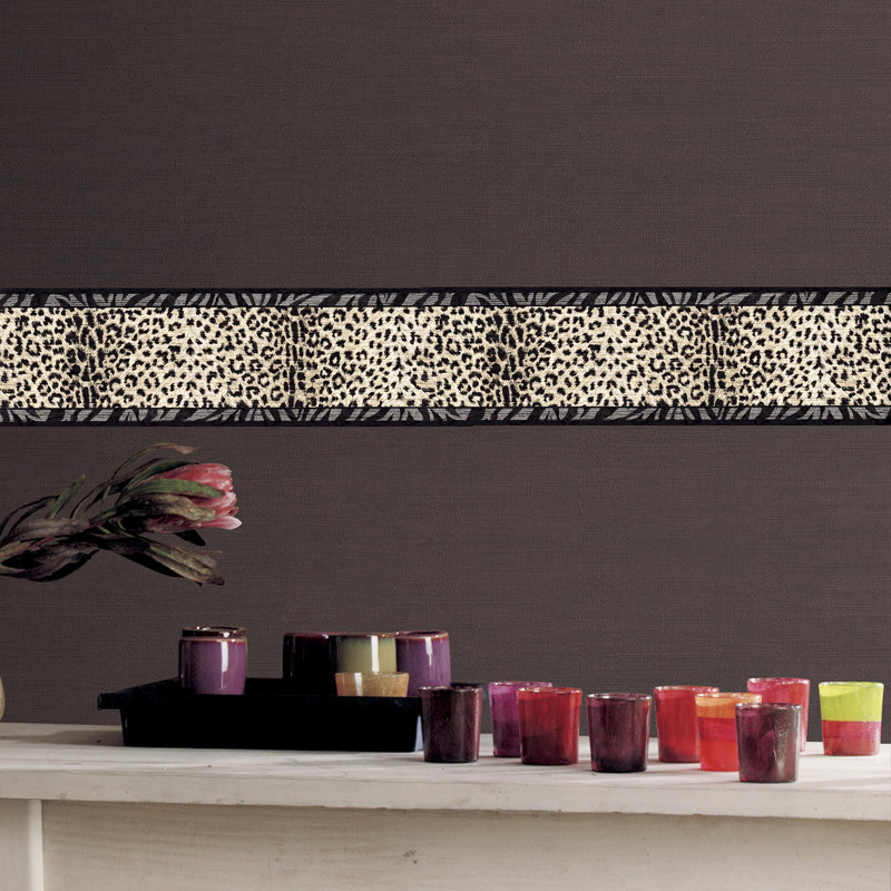 Bordure de papier peint Otwin Leopard