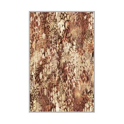 Premium Hall Carpet (3.3 x 6.6 ft), 100% Polyester, 0.4 in Pile Height | Antibacterial, Non-Slip PVC Dot Underside | Machine Washable, 3D Digital Printing | Ideal for Living Room, Bedroom, and Entryway Decor