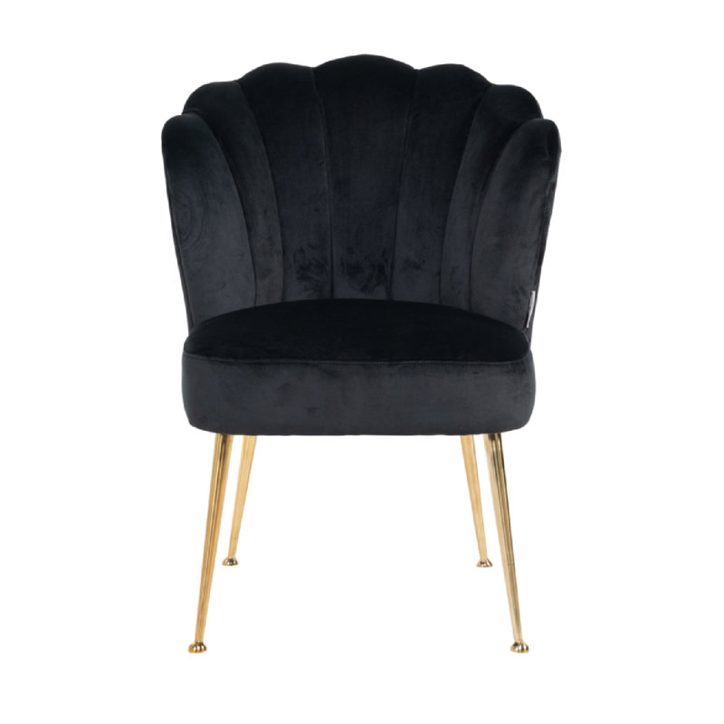 Pippa Upholstered Dining Chair, Khaki, Gold