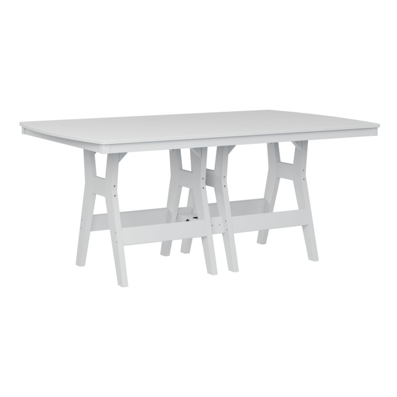 Table de bar rectangulaire 72 po Berlin Gardens Harbor, Blanc