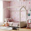 Lit simple en bois et velours, beige-1483782487-1483782825