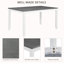 Ensemble de table à manger 6 pièces avec banc, ensemble de table à manger en bois pour 6 personnes, ensemble de table à manger moderne pour 6 personnes pour la salle à manger, cuisine, gris et blanc deux tons