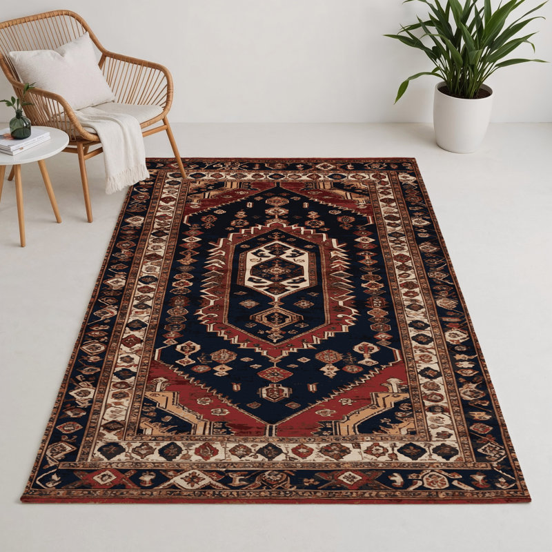 Turkish Brown Indoor and Outdoor Area Rug, Rectangle 9' x 12'