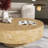 31.5" & 35" Round Solid Wood Burl Coffee Table – Unique Natural Swirl Patterns, Curved Elegant Design, Handcrafted Centerpiece-1089056195-1089056192