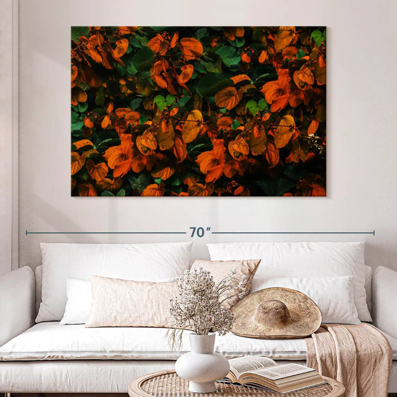 Harnek, feuilles d'automne vibrantes, H 34 po x l 51 po