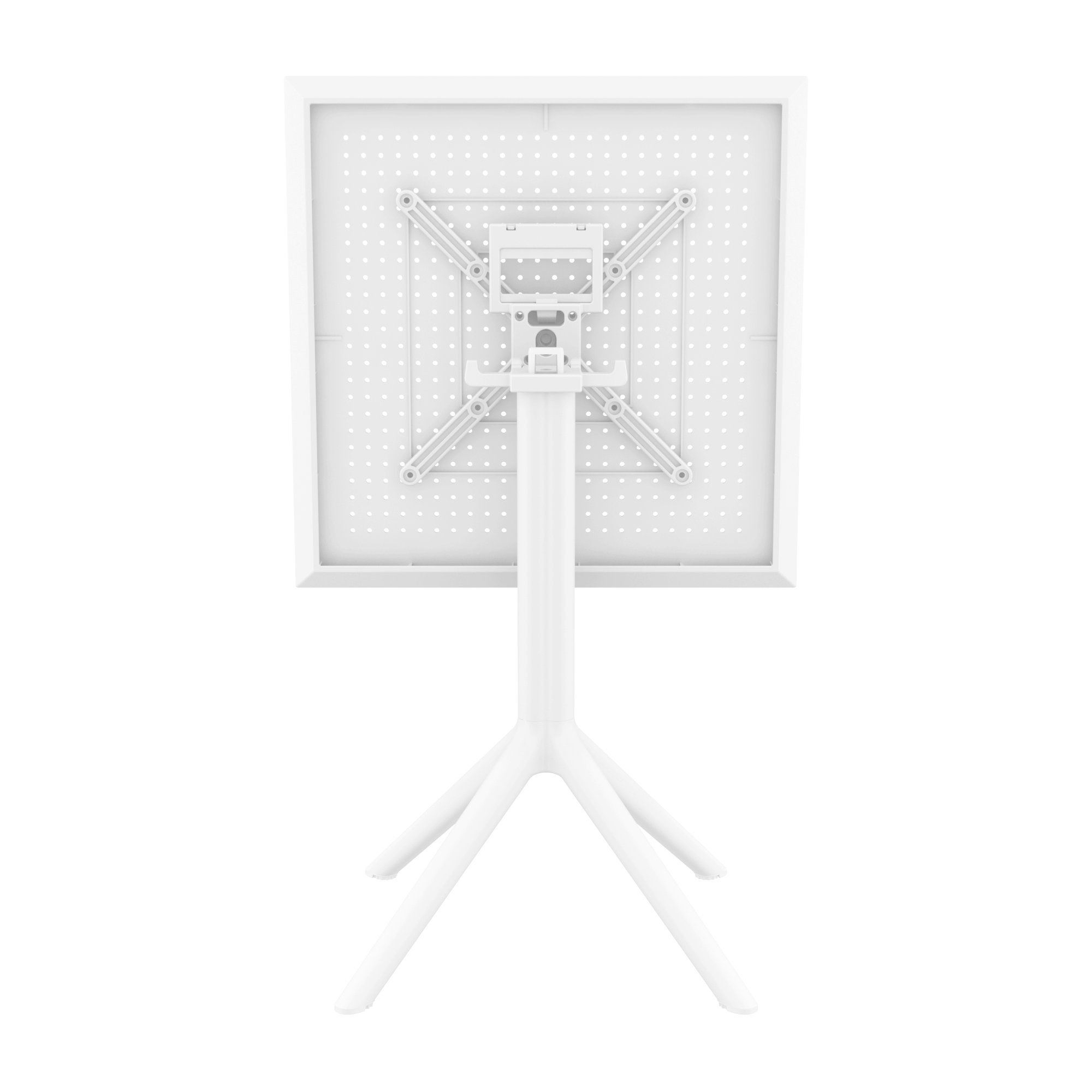 Farrah Square 2 - Person 24" Long Bistro Set, White/Turquoise
