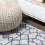 Tapis ivoire / bleu Raif Tribal Bohemian-900577320