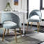 Chaise d'appoint rembourrée en velours Ambry-2029078213