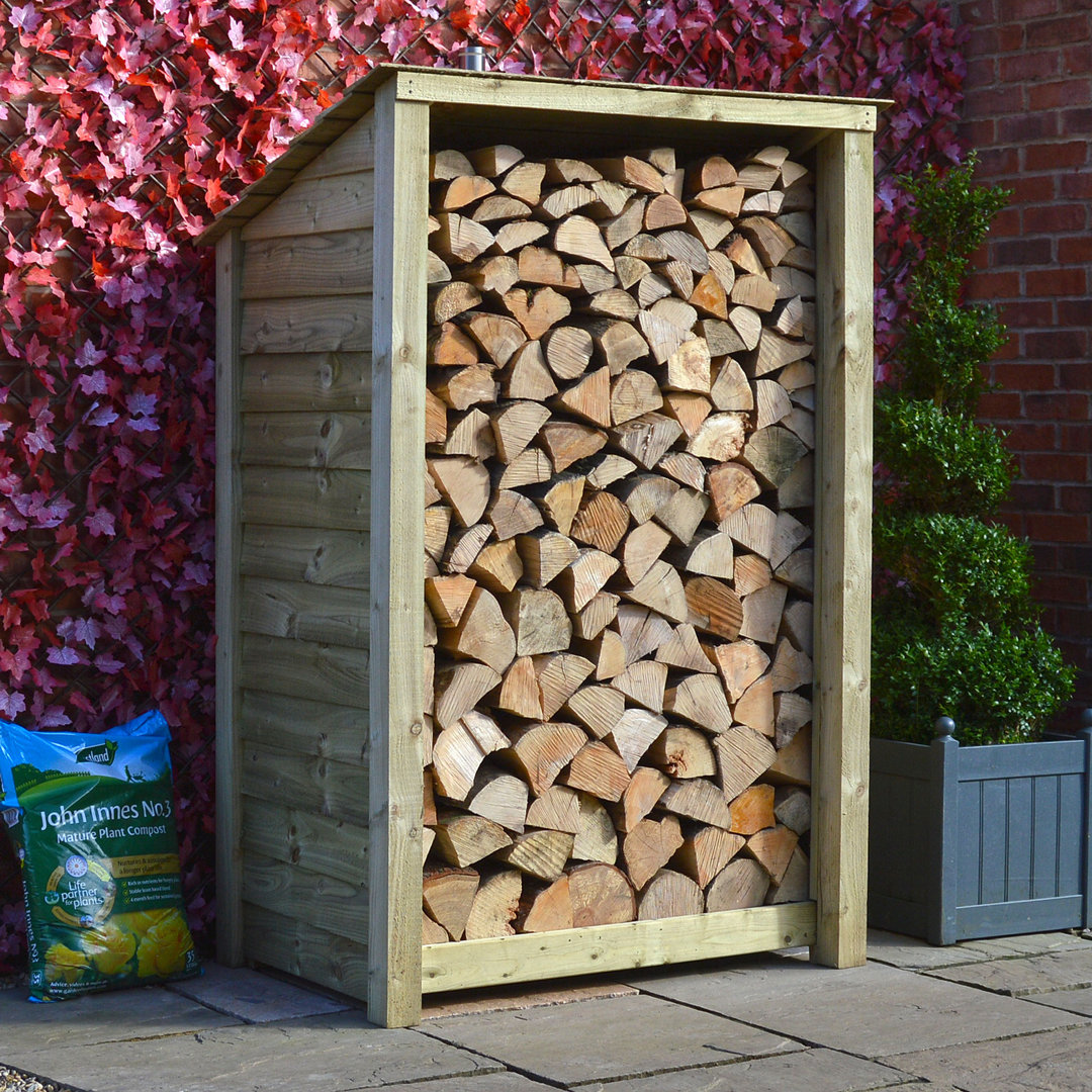 4 Ft. x 3 Ft. Wood Log Store