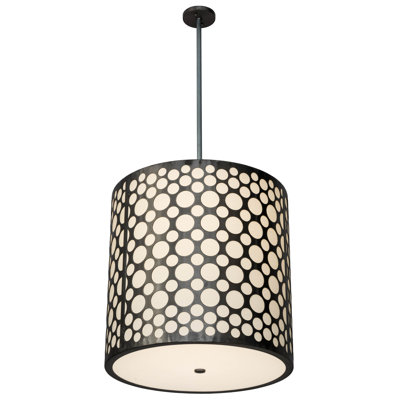 Cilindro Matriz 1 - Light Industrial Steel Unique/Statement Pendant