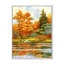 Forêt automnale au bord du lac III - Peinture sur toile-59843609-59843601