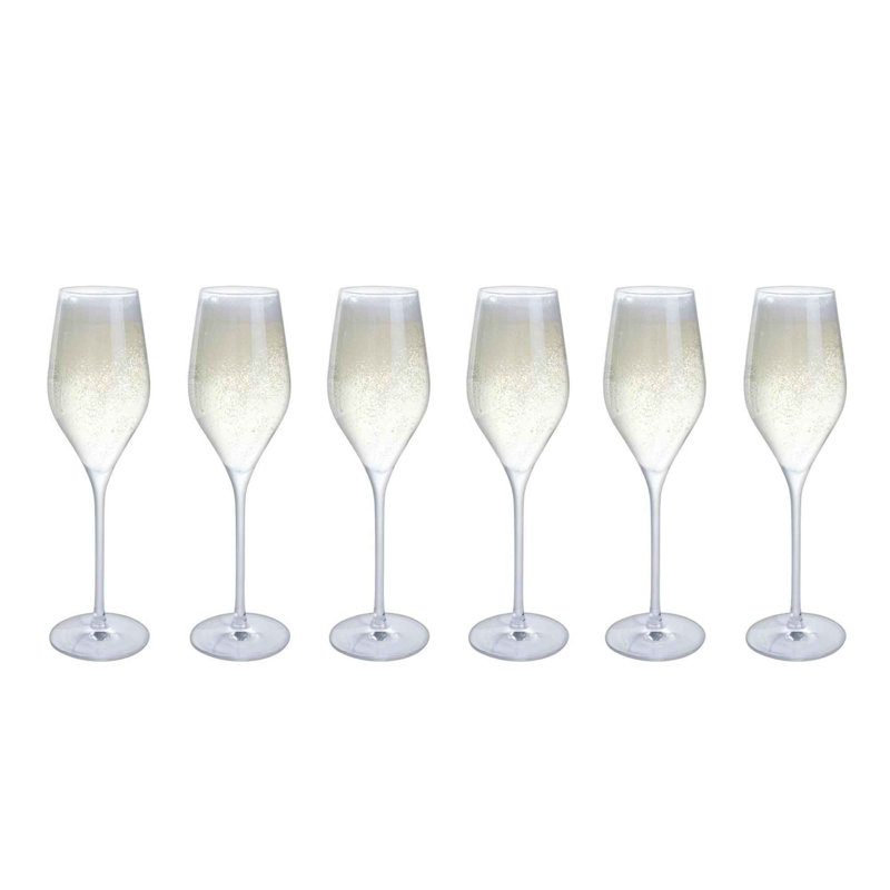 Dartington Crystal Bar Six Prosecco Glasses