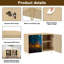 Buffet Buffet avec rangement Fireflies Night Forest avec 2 portes pour le salon et la cuisine